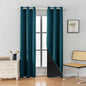 Anytime 100% Blackout Curtain 2 Panels Set, Thermal Insulated Window Drapes by Anytime