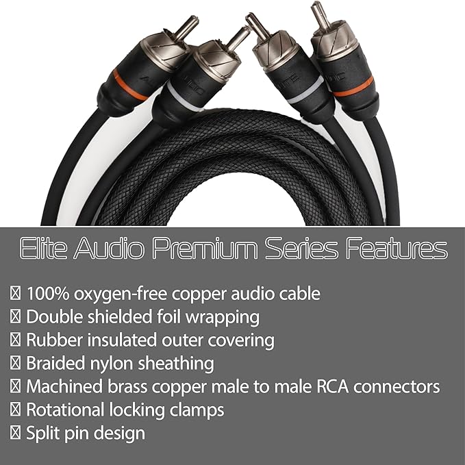 Elite Audio EA-PRMY2M Premium 2-Ch Oxygen Free Copper RCA Y-Adapter - Image 2