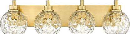 METWET Bathroom Light Fixtures Over Mirror, 4-Light Modern Sconces Wall Lighting by Metwet