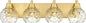 METWET Bathroom Light Fixtures Over Mirror, 4-Light Modern Sconces Wall Lighting by Metwet