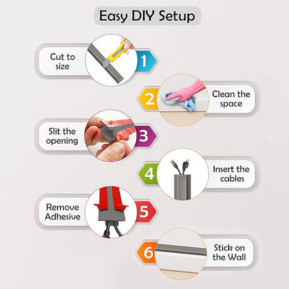 Rubber Bond TV Cord Hider Cable Protector - Image 7