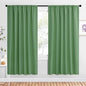 NICETOWN Bedroom Window Curtain Panels, Froest Green, 2 Panels, 62 in x 72 in by NICETOWN
