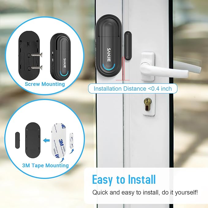 Pool Door Alarms for Home Security Loud, 0-120 Db Volume Ajustable - Image 8