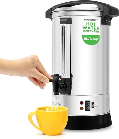 NutriChef Water Boiler and Hot Water Dispenser, 8L Electric Beverage Dispenser by NutriChef%E2%84%A2Kitchen