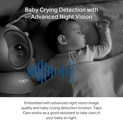 Tapo 2K Indoor Pan/Tilt Wired Security Camera - Image 5