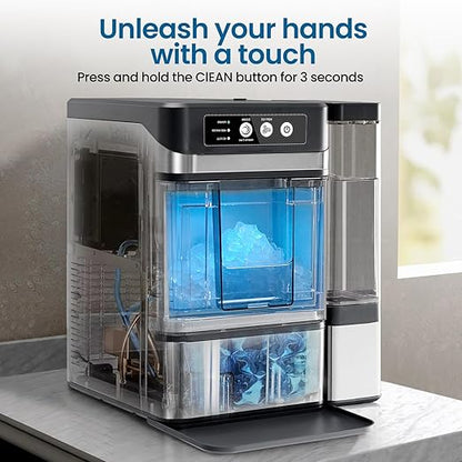 Chewable Crunchable Countertop Nugget Ice Maker，with Side Water Tank, 41 Lbs in - Image 4