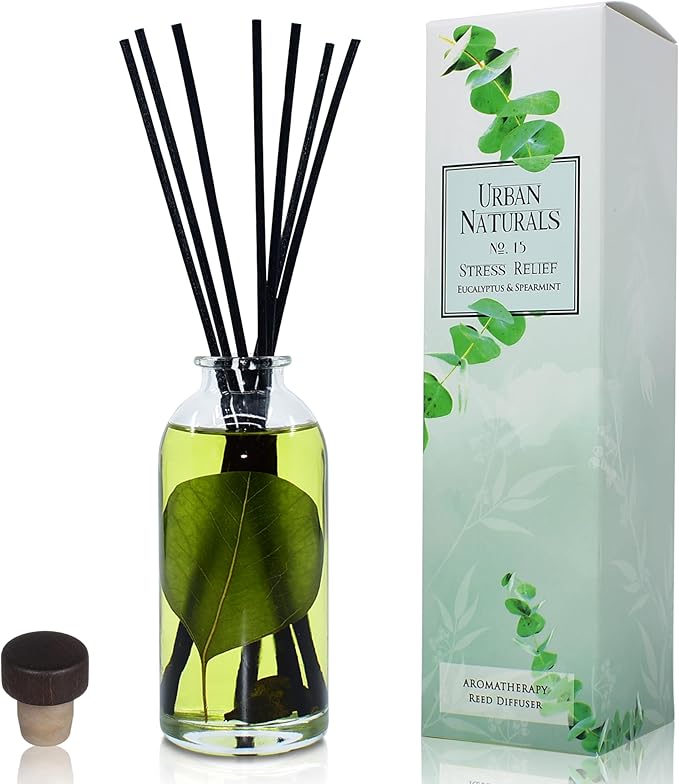 Urban Naturals Eucalyptus Spearmint Stress Relief Aromatherapy Diffuser Gift by UrbanNaturals