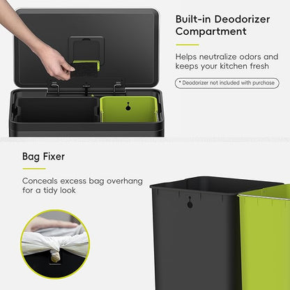 EKO EcoCasa II 36L+24L Dual Trash Can - Image 8