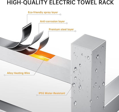 Towel Warmer Rack, Heated Towel Racks - Image 4