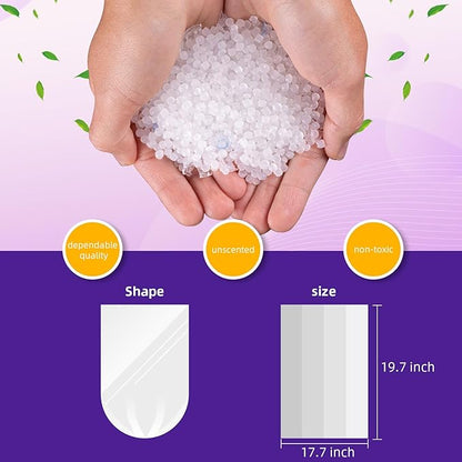 Small Trash Bags 4 Gallon Garbage Bags Bathroom Kitchen Office Clear Waste - Image 7