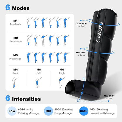 KNQZE Air Compression Recovery System, Foot and Full Leg Recovery Boots - Image 5