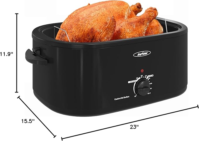 Sunvivi 26lb 22-Quart Roaster Oven, Electric Roaster Oven - Image 8