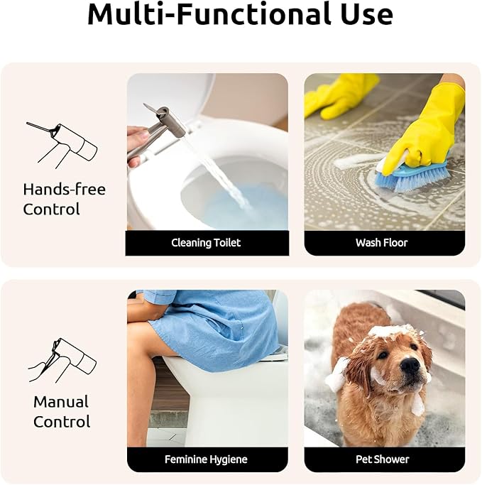 Arofa Hands-Free Handheld Bidet Sprayer - Image 4