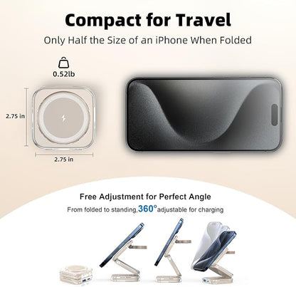 5-in-1 Wireless Charger for MagSafe, AC ISLAND Portable Travel Charging Station - Image 5