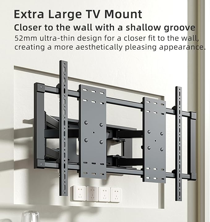 HILLPORT 98 100 110 TV Wall Mount 120 130 inch Full Motion Ultrathin Bracket - Image 2