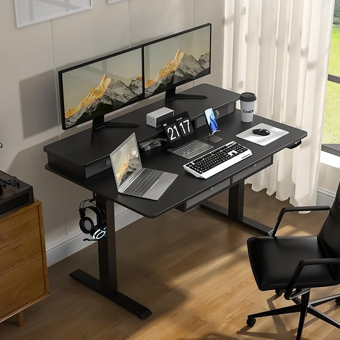 55 * 30 Inches Electric Standing Widened Desk Adjustable Height - Image 7