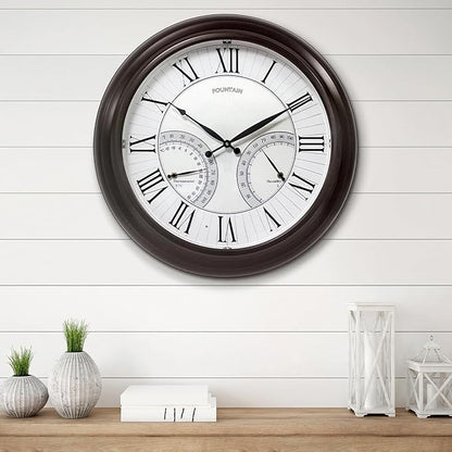 FOUNTAIN DESIGNS 24" Jameson in/Outdoor Lighted Clock, Self-Illuminated - Image 7
