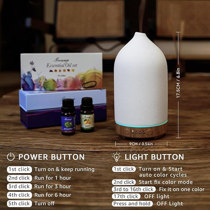 200ML Ceramic Essential Oil Diffuser - Image 6