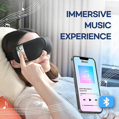 HubiCare Eye Massager with Heat, and Music Helps Relieve Strain, Dark Circles - Image 7