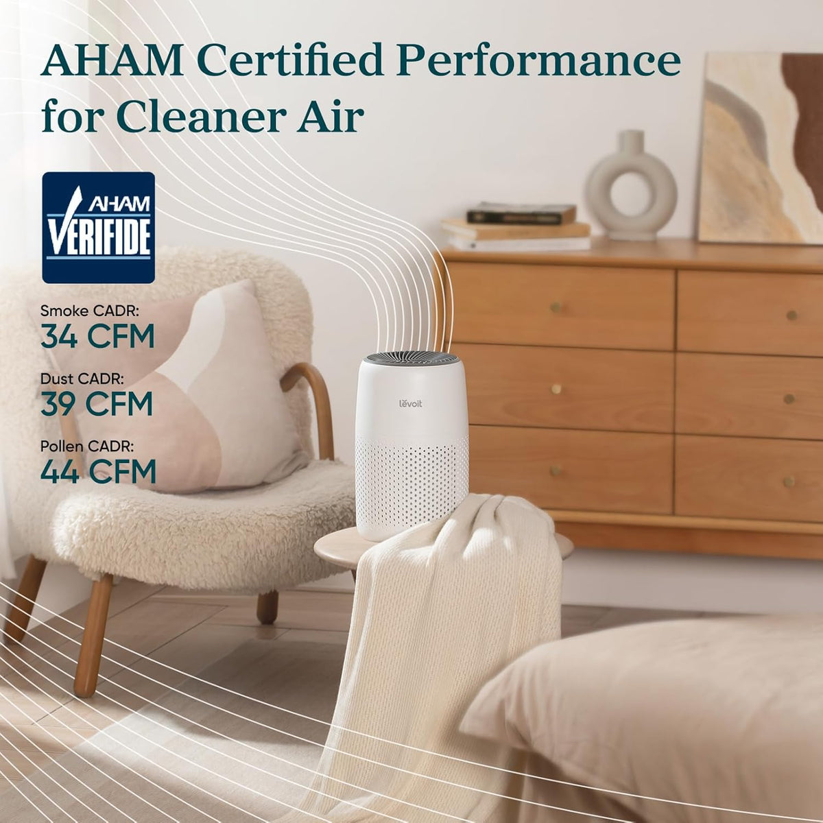 levoit air purifiers for bedroom home pets dorm showing dimensions
