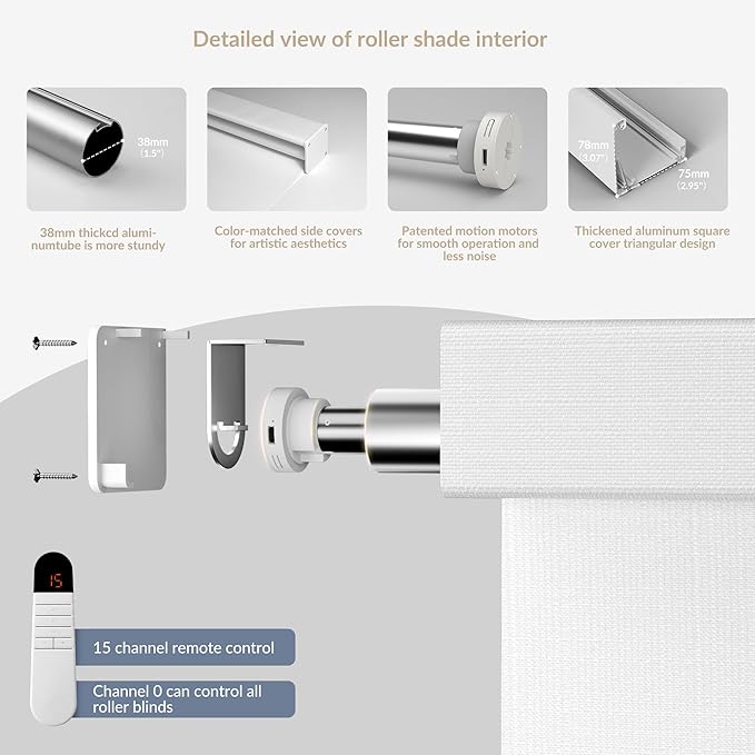 Boolegon Motorized Roller Blinds - Image 5