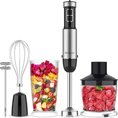 Immersion Blender Handheld for Kitchen, Emulsion Blender Handheld by Blackcow