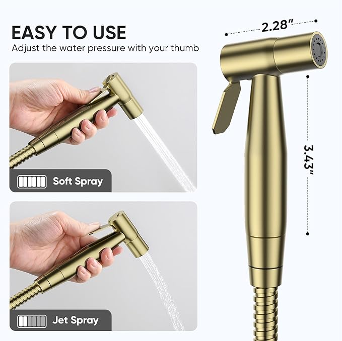 Arofa Gold Handheld Bidet Sprayer - Image 4
