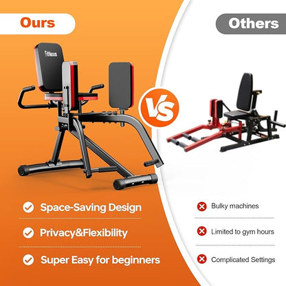 Hip Abductor Machine for Women/Men, Compact Glute Machine & Leg Exercise - Image 6