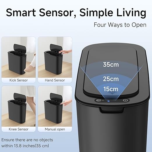 TIPGO Automatic Motion Sensor Bathroom Trash Can - Image 4