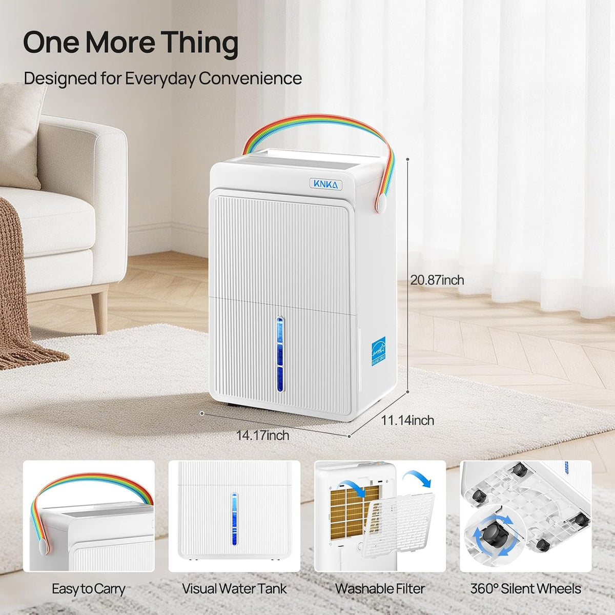 knka energy star 5500 sq.ft dehumidifier for basement, view 9