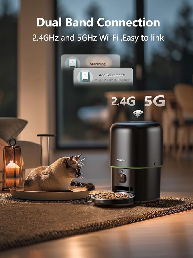 Automatic Cat Feeder with Camera - 5G WiFi Auto Cat Food Dispenser - Image 5