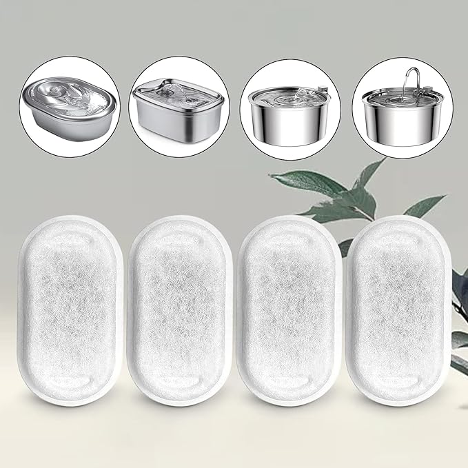 Cat Water Fountain Filters for 108/3.2L& 67oz/2L Stainless Steel Pet Water - Image 3