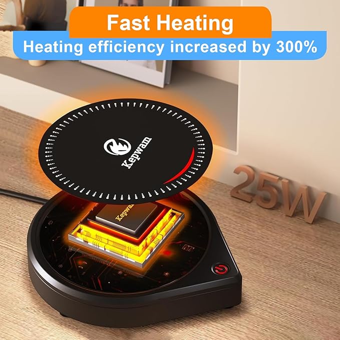 Kepwam Coffee Mug Warmer for Desk, Smart Coffee Warmer - Image 2
