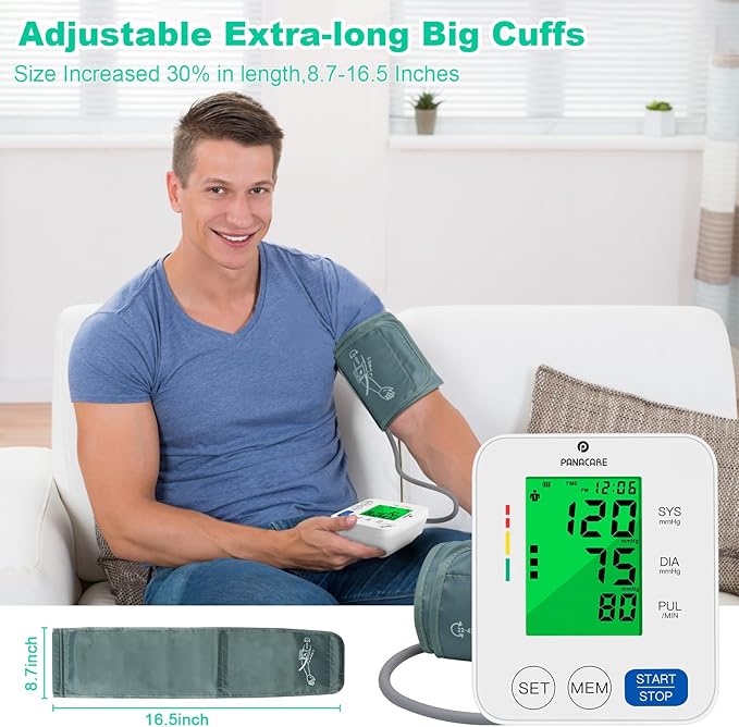 Panacare Blood Pressure Machine, Automatic Upper Arm Blood Pressure Monitor - Image 4