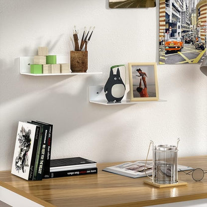 12 Inches Acrylic Wall Shelves 2 Pack, Floating Shelf - Image 6