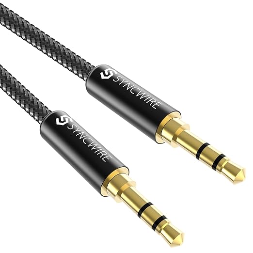 SYNCWIRE 3.5mm Aux Cable Hi-Fi Sound Nylon Braided Auxiliary Audio Cable by SYNCWIRE