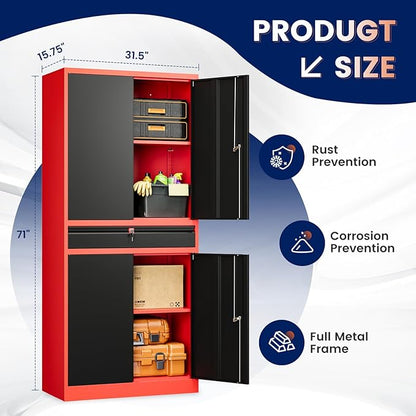Yizosh Metal Garage Storage Cabinet - Image 3