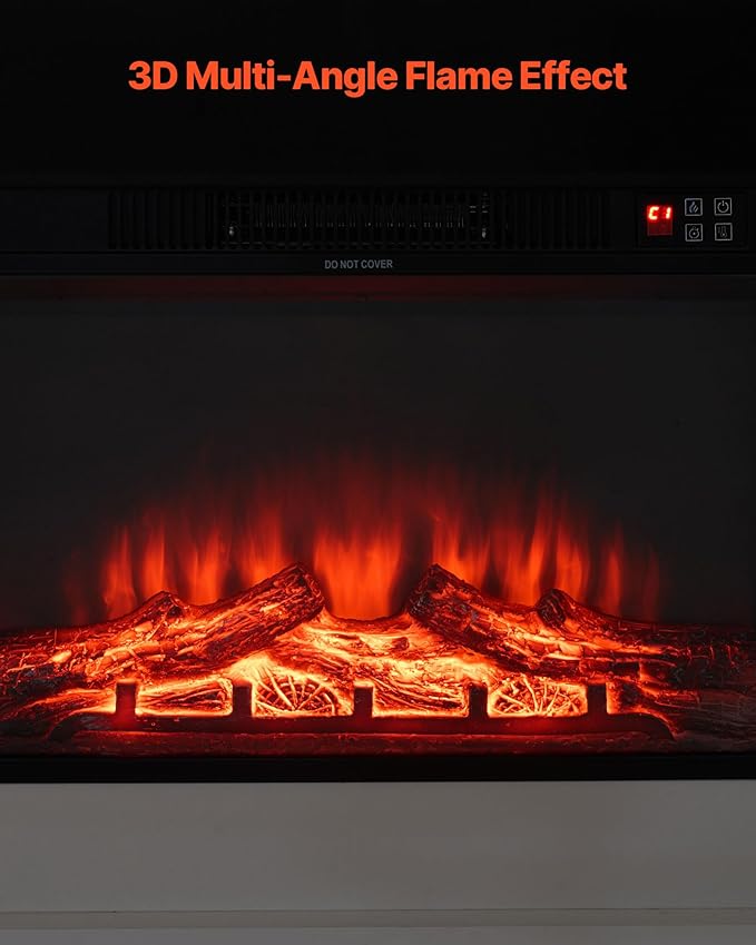VEVOR 43 inch Freestanding Fireplaces, 1500W 5120BTU Fake Electric Fireplace - Image 4
