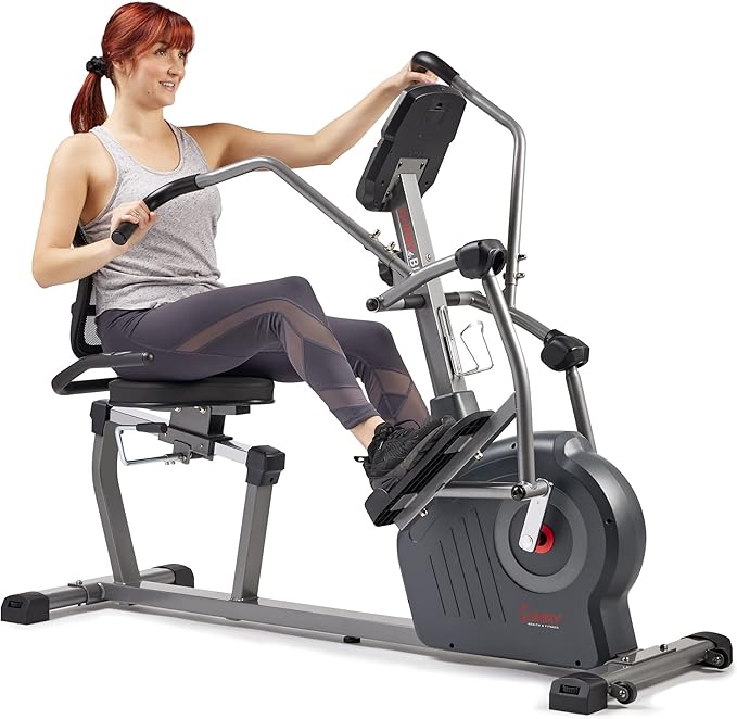 Sunny Health & Fitness Elite Recumbent Cross Trainer & Elliptical Machine by SunnyHealthFitness