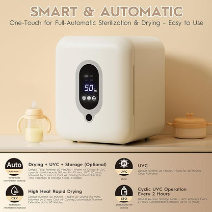 Baby Bottle Sterilizer and Dryer, 25L Large Capacity - Image 4