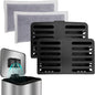 Trash Can Deodorizer Kit Stick-On Activated Carbon Odor Eliminator by Home