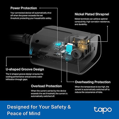 Tapo Outdoor Smart Dimmer Plug for Outdoor Lights, App Control, IP65 Weather - Image 8