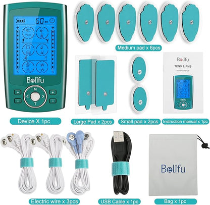 Belifu Dual Channel TENS EMS Unit 24 Modes Muscle Stimulator - Image 6