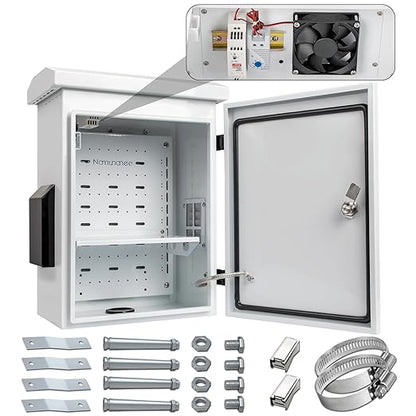 Outdoor Electrical Box with Thermostat and Fan, Cold-Rolled Steel Plate by Namunanee