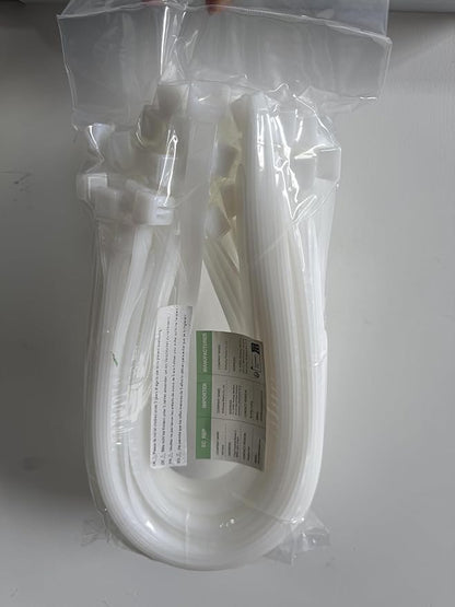 XINGO 26 inch White Zip Ties Heavy Duty 100 Pack, 200 lbs Ultra Strong Plastic - Image 2