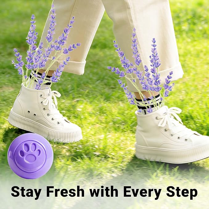 STRN Sneaker Deodorizer Balls 8 Packs Lavender Scent Shoe Odor Elimination - Image 5