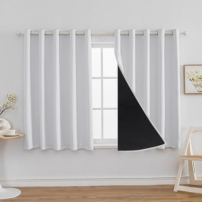 Anytime 100% Blackout Curtain 2 Panels Set, Thermal Insulated Window Drapes by Anytime