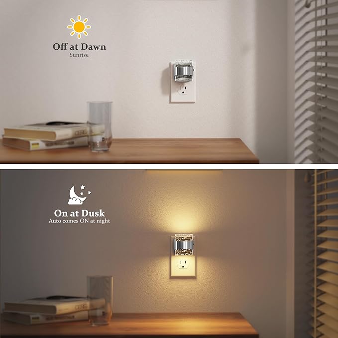 JandCase LED Night Light, Bubble Night Lights Plug into Wall, Night - Image 3