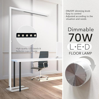 STERREN 77" LED Floor Lamp for Office, 7350LM Dimmable Eye-Care Standing Piano - Image 3