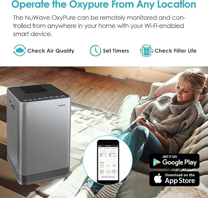 Nuwave Smart Air Purifier for Home Large Room up to 2, 934 Sq. Ft., Auto - Image 8